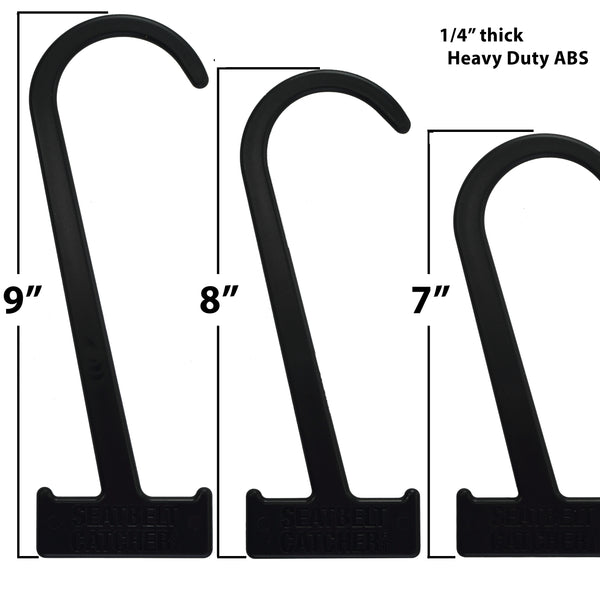 Black Seatbelt Catcher Dimensions|Black