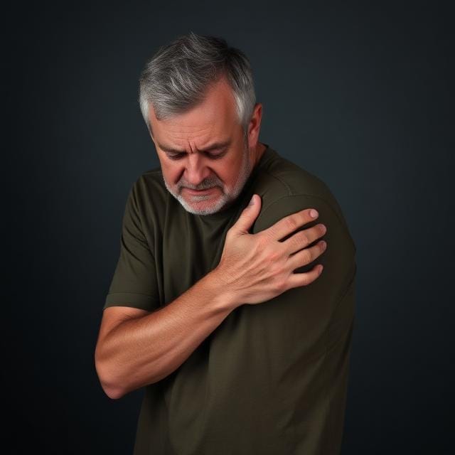 Straining your shoulder.