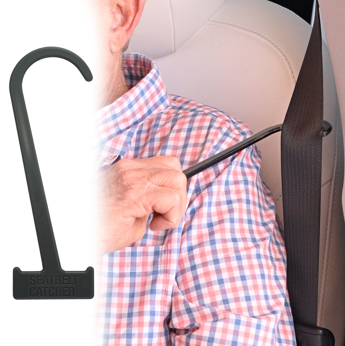 Seatbelt Catcher in action|Gray