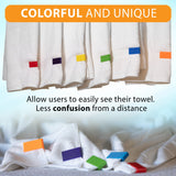 colorful towel identification clips