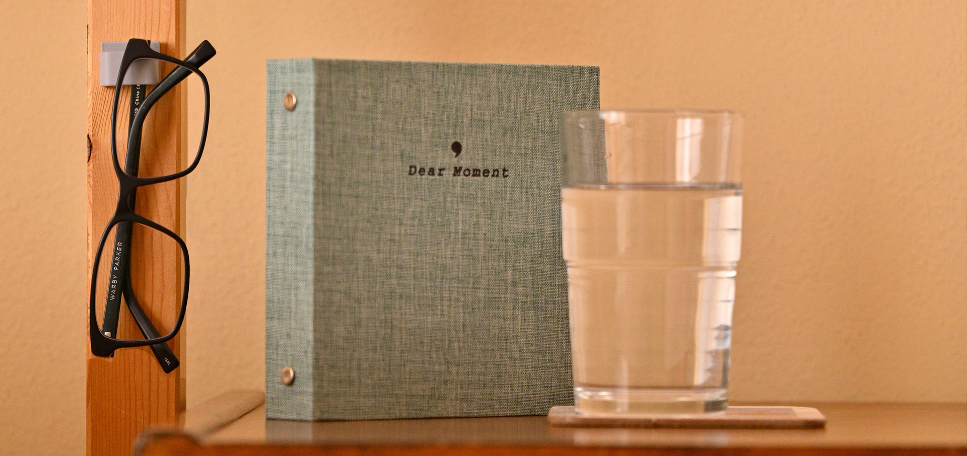  glasses keep on nightstand with glasses