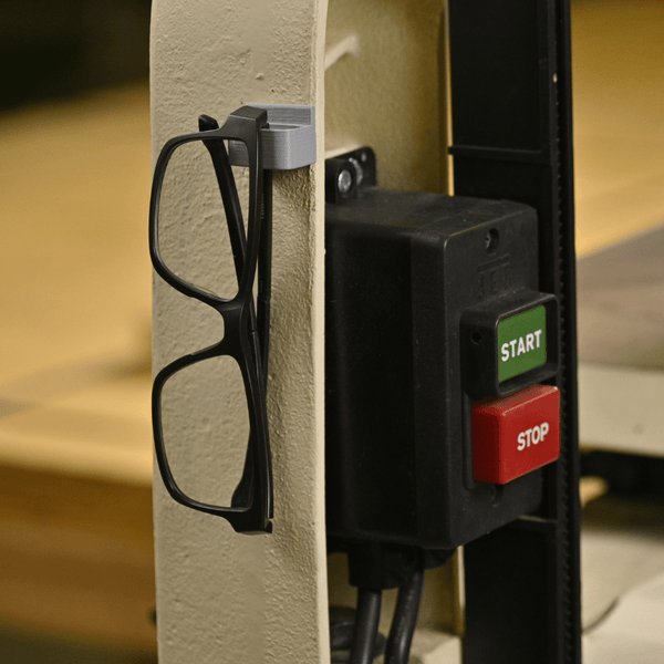 keeping protective eyewear on bandsaw