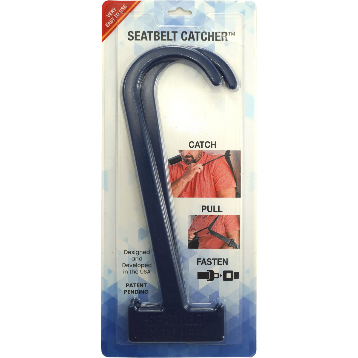 seatbelt catcher 2 pack package dark blue