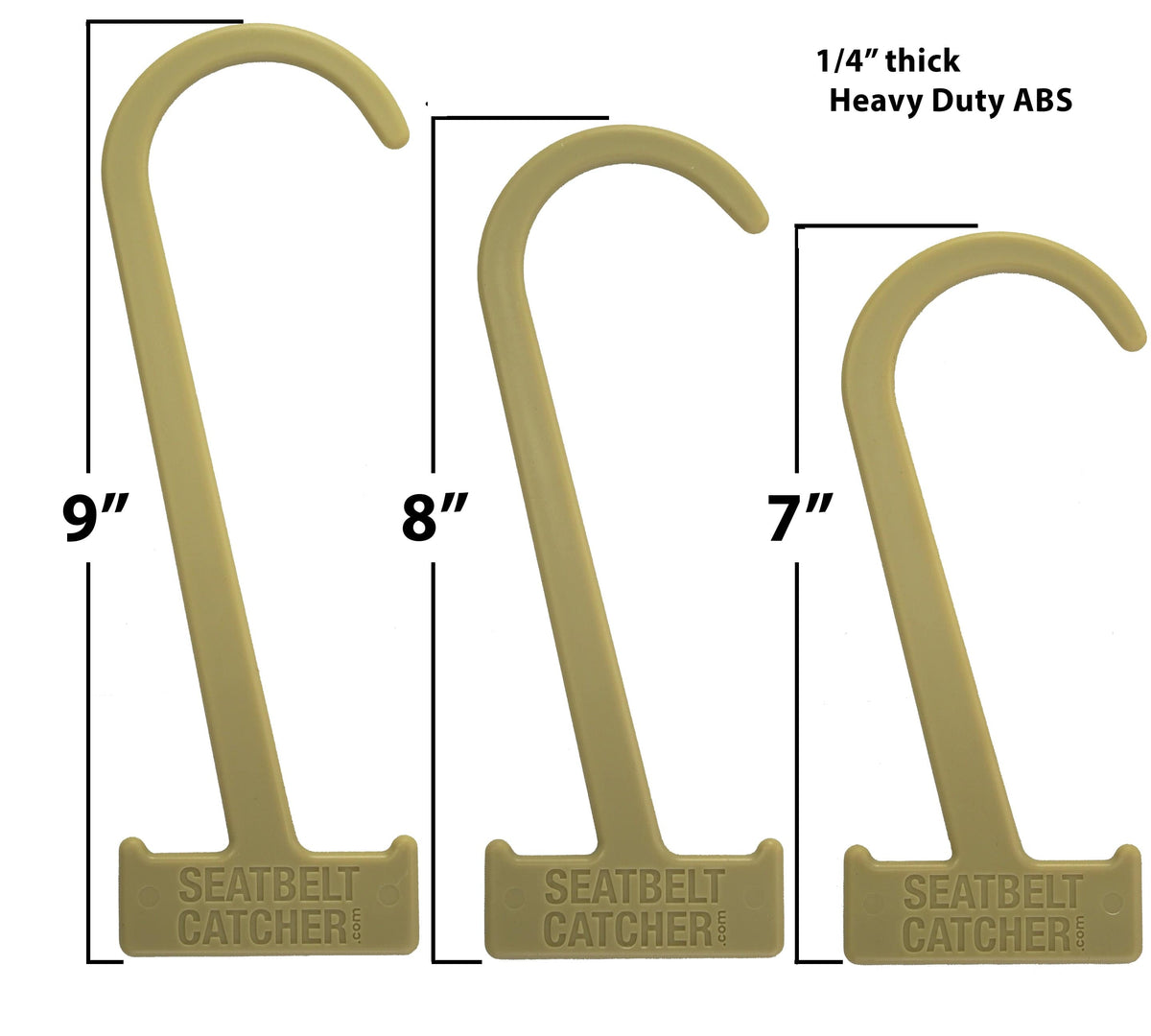 Khaki Seatbelt Catcher Dimensions|Khaki