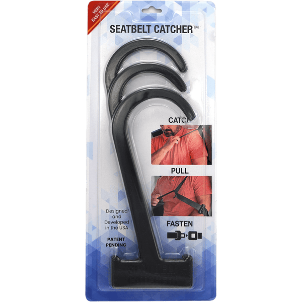 Black seat belt catcher|Black