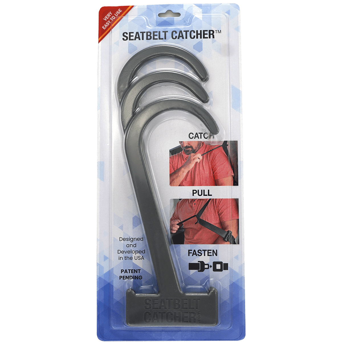 Gray seat belt catcher|Gray
