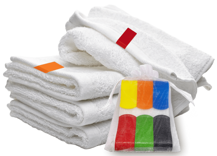 stacked towels with towel keep